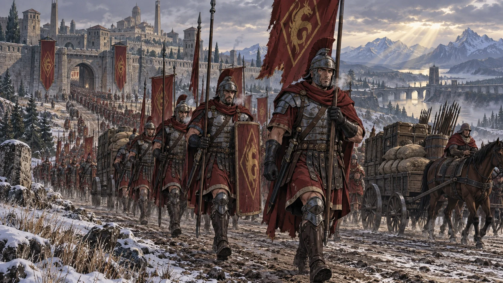 Pintura do capítulo IV, A Resposta de Cyrodiil